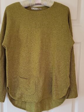 Mansted Olive Green Pocket Sweater